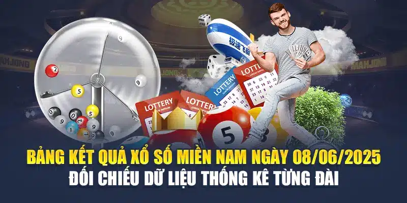 Soi Cầu Xổ Số Miền Nam 15/06 Trúng Lớn Cùng Cao Thủ M88 1 Bảng kết quả xổ số miền Nam ngày 08/06/2025 đối chiếu dữ liệu thống kê từng đài